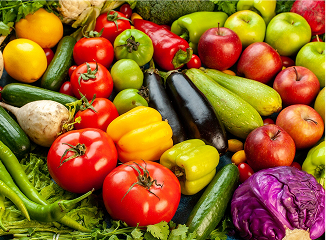 Verduras surtidas frescas