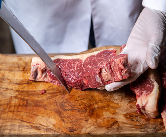 Ternera de corte seleccionado